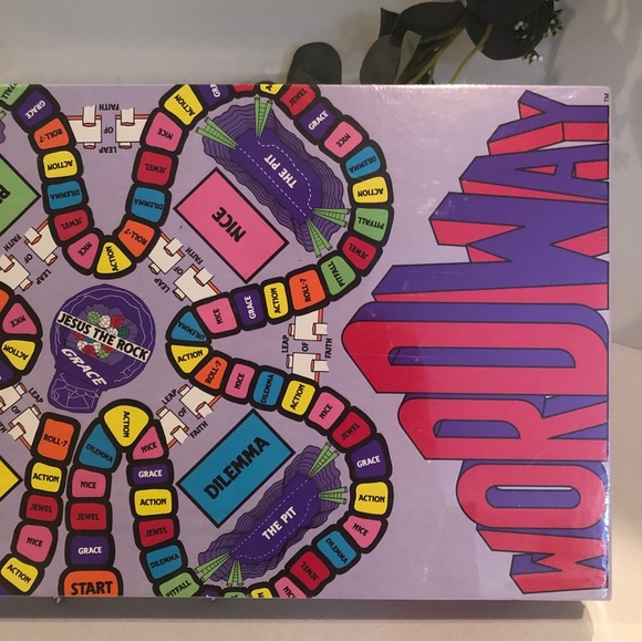 Vintage Word Way Inc Jesus The Rock Grace Bible Learning Tool Game Board 80’s - Picture 3 of 7